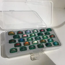 Dritz Stores 28 Bobbin Box Clear With 28 Husqvarna Wound Plastic Bobbins