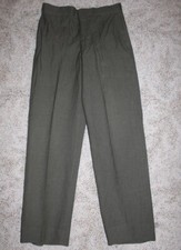Vintage Military Wool Serge Green Pants Size 31x32 DSA-100-69-C-0416