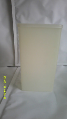 Vintage Tupperware weiß / transparent große rechteckige Aufbewahrungsbox 313 und Deckel 310