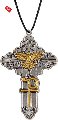 Silver Tone Rite of Christian Imitation of Adults (RCIA) Cross Necklace with Dov