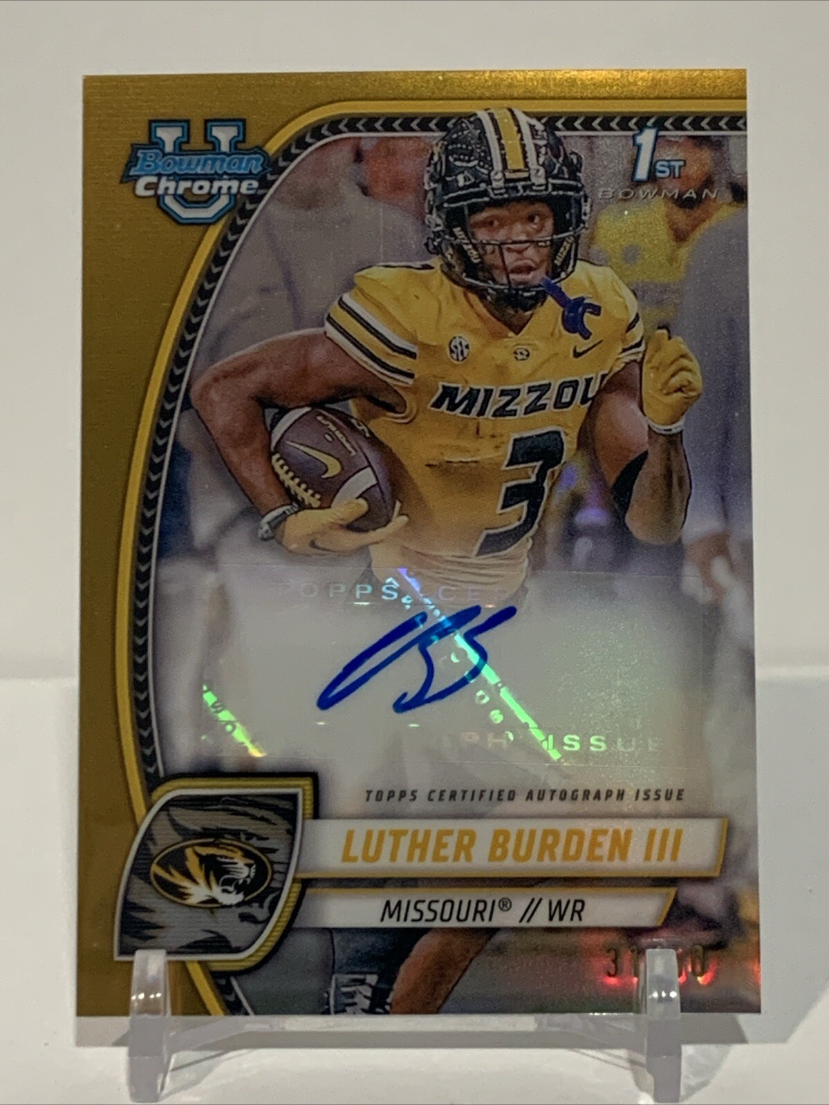 2024 Bowman U Chrome - TRUE GOLD AUTO #PA-LBU Luther Burden III 31/50 1st RC