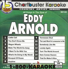 CHARTBUSTER KARAOKE CD G CDG EDDY ARNOLD 15 SONG CBA9120 CATTLE CALL  MORE RARE