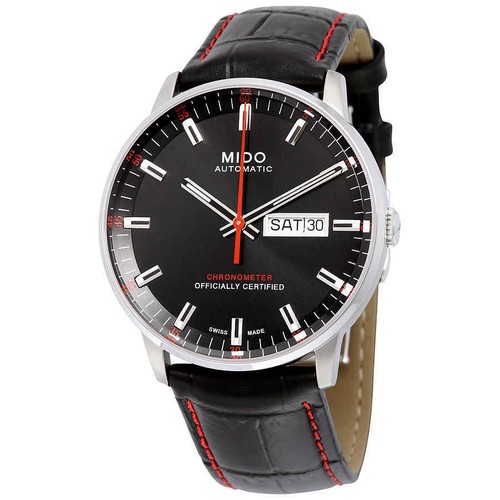 Mido Commander II Automatik schwarzes Zifferblatt Herrenuhr M0214311605100