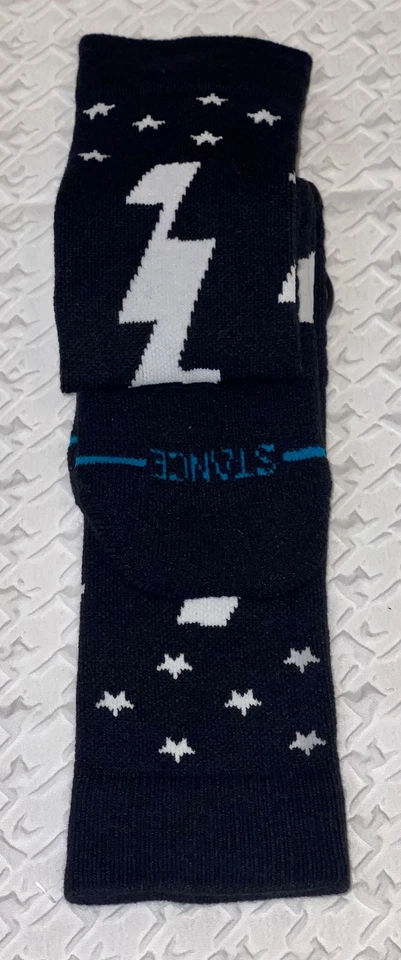 Calcetines STANCE Completamente Cargados Nieve Negro Blanco OTC Esquí Snowboard Juveniles L Se Ajusta a 3-5.5 Foto 4 de 4