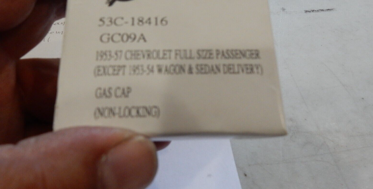 Chevrolet Gas Cap OEM-Style Gas Cap For 1955&ndash;1957 Chevrolet Cars &amp; Trucks - Silver Metal, Includes Gasket, Free Shipping Vented Gas Cap