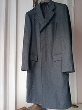 Caruso for Sutor Mantellassi Grey herringbone Overcoat IT 48