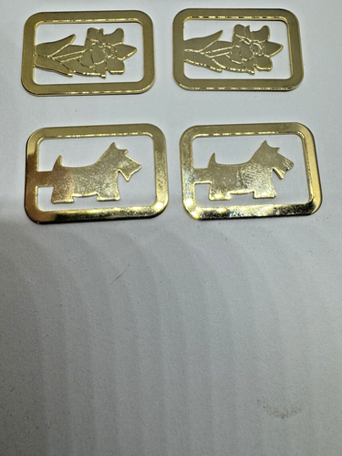 Custom Lot Of 10 Small Gold Tone Bookmarks Cat Dog Butterfly Rose Heart - Imagen 3 de 6
