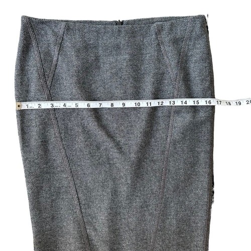 United Nations Colors Women's Gray Tweed Wool Blend Pencil Skirt Size: 40 (8) - Picture 7 of 10