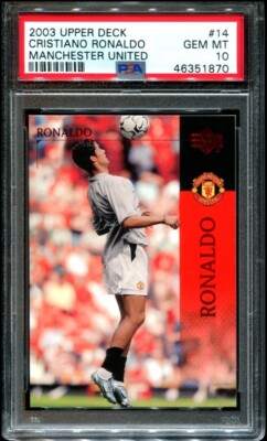 2003 Upper Deck Cristiano Ronaldo Manchester United #14 RC Rookie 