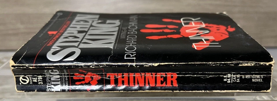 Thinner ~ Stephen King (Richard Bachman) 1985 ~ 1st  Signet Print, 1st Run ~ PB Foto 3 de 4