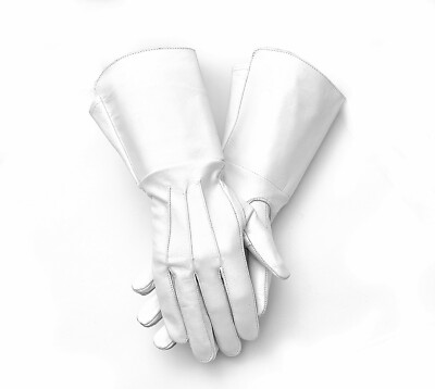  Lederhandschuhe Herren Mittelalter Renaissance lange Armstulpe