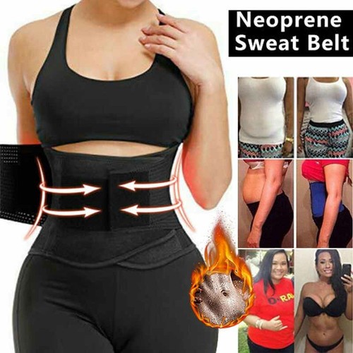 Faja Reductora de Neopreno Pierde baja Peso Suda Sauna Quema Grasa Cinturón EE. UU. - Imagen 2 de 34