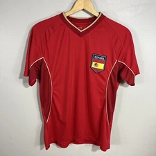 2014 Rhinox Spain Soccer Football Angled Panel Red Training Jersey Men’s S