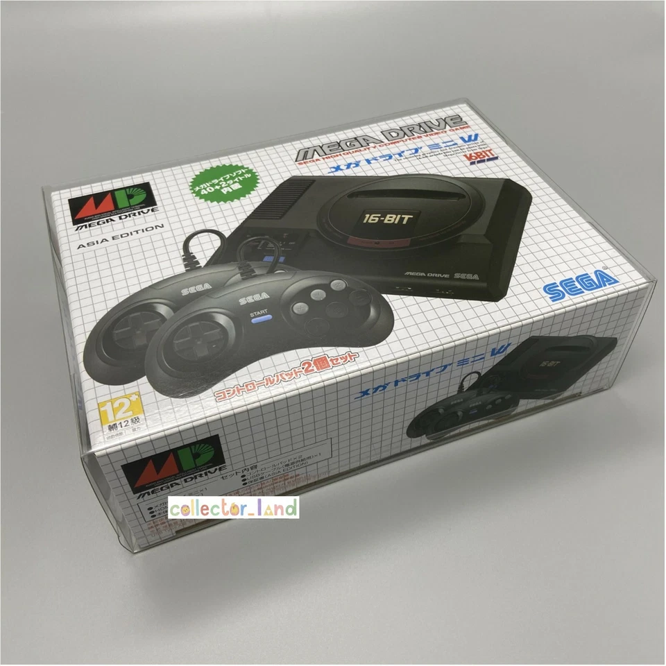 1 x BOX PROTECTOR for Japanese Sega Mega Drive Mini Classic PLASTIC DISPLAY CASE - Image 3 of 4