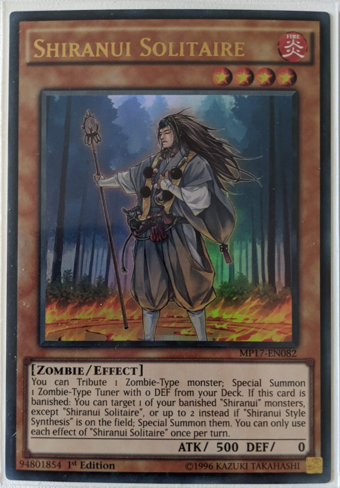 YuGiOh Shiranui Solitaire MP17EN082 1st Edition NM Ultra Rare eBay