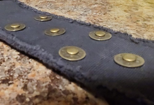 Old Navy Vintage Faded Black Canvas/Cotton Rivets Belt Size L/XL RARE & HTF 2007 - Picture 6 of 23