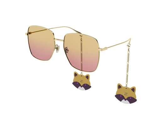 Gucci Occhiali da Sole GG1031S 005 Oro rosa Donna | eBay