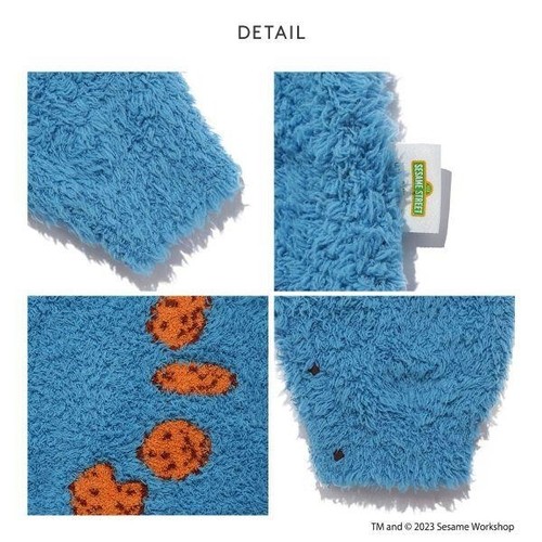 GELATO PIQUE × SESAME STREET Cookie Monster Baby Rompers Size 70 Brand New Blue - Picture 6 of 24
