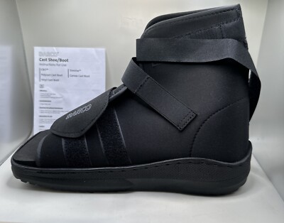 Darco SlimLine Cast Boot Medium, SLQ2B, Black, Square Toe