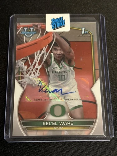 2022-23 Bowman University Chrome #68 Kel'el Ware Chrome Prospect Autographs Auto