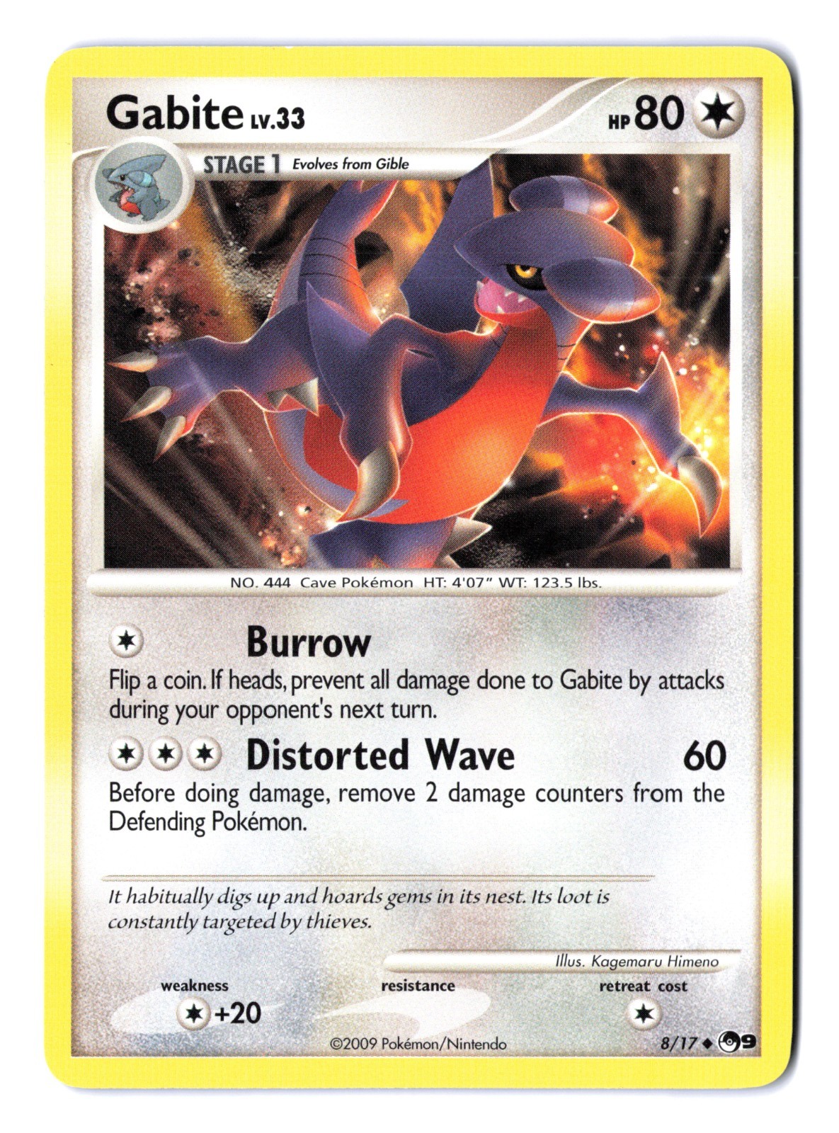 Gabite POP Series 9 Promo Pokémon TCG 8/17 Uncommon