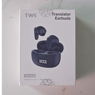 TWS TWS-B28 Bluetooth 5.3 Wireless Smart Touch Earbuds Black