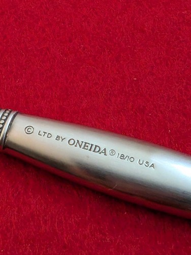 Oneida DICKINSON Stainless 18/10 USA Satin Handle Glossy 1-piece Salad Fork - Picture 6 of 6