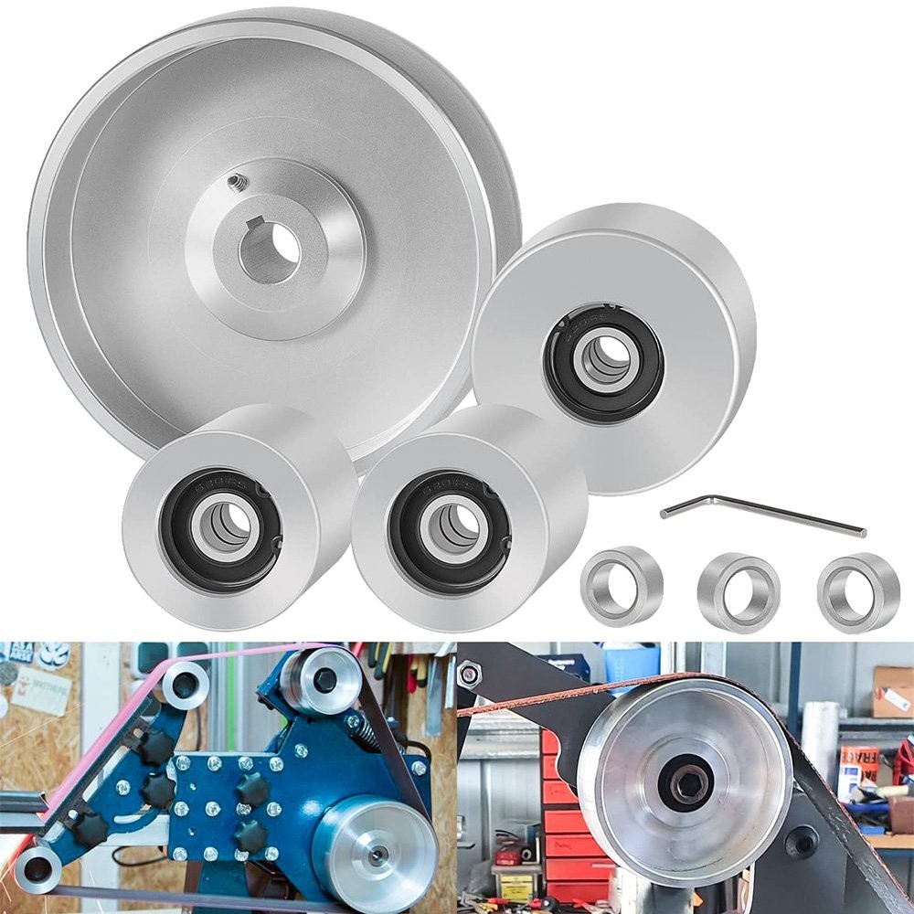 (5" 5/8-3"-2") Belt Grinder 2''x72'' Wheel Set Complete Belt Knife Grinder Wheel