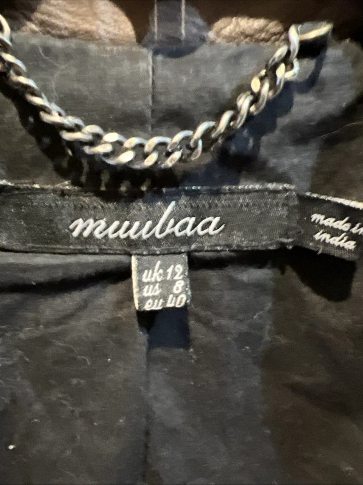 Blazer chaqueta de cuero Muubaa Foto 3 de 4