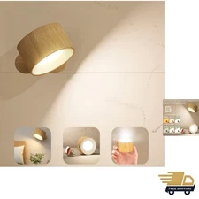 LED Sconces, Wall Mounted Lamps with Rechargeable Battery Operated USB Port 3...