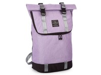 Bag Street Rucksack Rolltop Wasserabweisend Laptopfach 15,6 Zoll Lila
