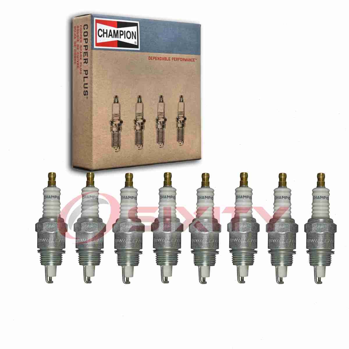 8 pc Champion Industrial 543 Spark Plugs for D89D BT15 8MEX 8ME 18A Ignition ha