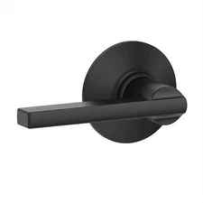 SCHLAGE Latitude Passage Door Lever Set Matte Black Model F10 LAT 622 (NOS)