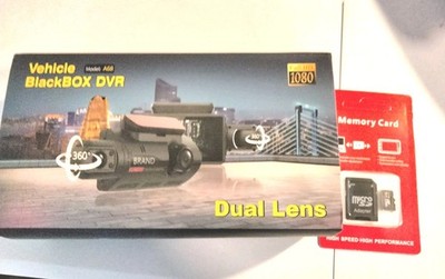Dash Cam: Vehicle DVR Full HD 1080 Dual Lens