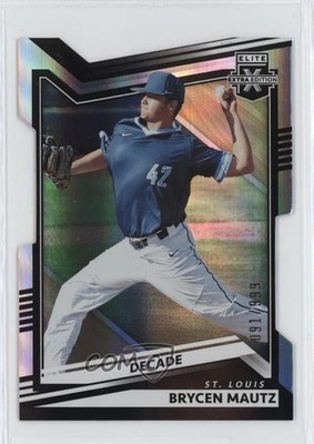 2022 Panini Elite Extra Edition Decade Die-Cut 91/203 Brycen Mautz #59 00em