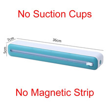 Food Film Dispenser Magnetic Plastic Wrap Dispenser with Cutter Storage Box Alum