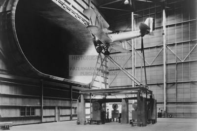 LANGLEY FULL SCALE TUNNEL WITH VOUGHT O3U CORSAIR 1931 4X6 POSTCARD PHOTO