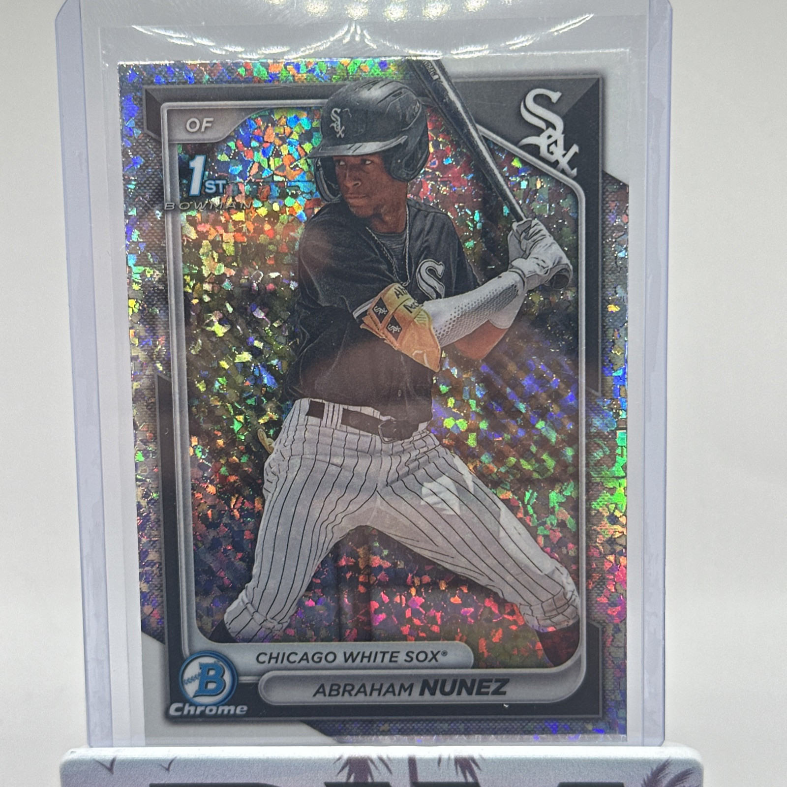 2024 Bowman Chrome Abraham Nunez 1st Prospect Mini-Diamond Refractor #BCP-56