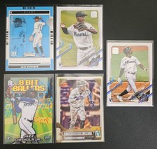 Lot of 5 - Jazz CHISHOLM Topps ROOKIE Card and Insert Marlins Yankees