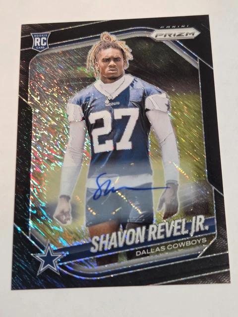 2025 Panini Prizm FB #380 - Shavon Revel JR - Black Finite Auto (RC) - 1 of 1