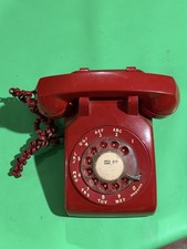 Vintage Bell System Western Rotary Dial Desk Telephone DM 500 Dark Red