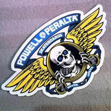 🔥 Powell Peralta OEM Bones Ripper Skateboard CLEAR Die-Cut Sticker SHIPS TODAY