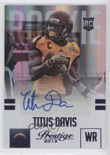 2015 Prestige Rookie Extra Points Purple Signatures 39/100 Titus Davis Auto 0f6
