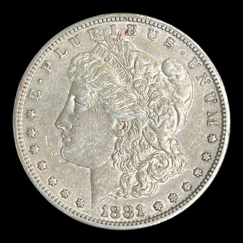 1881-S Morgan Silver Dollar, XF