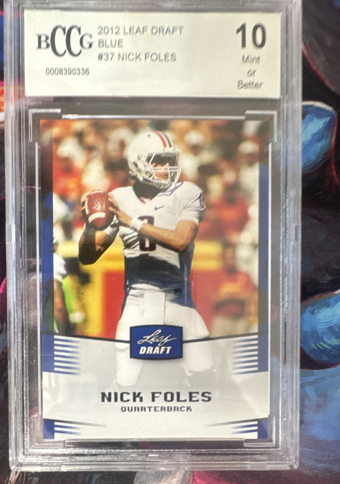 2012 Leaf Draft - Nick Foles #37 Blue (RC)
