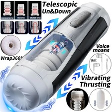 Male Telescopic Heated Sucking Masturbation Cup Sex Machines Goods Toy for Men