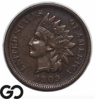 1909-S Indian Head Cent Penny *Big Key San Francisco Date* Coveted Choice AU
