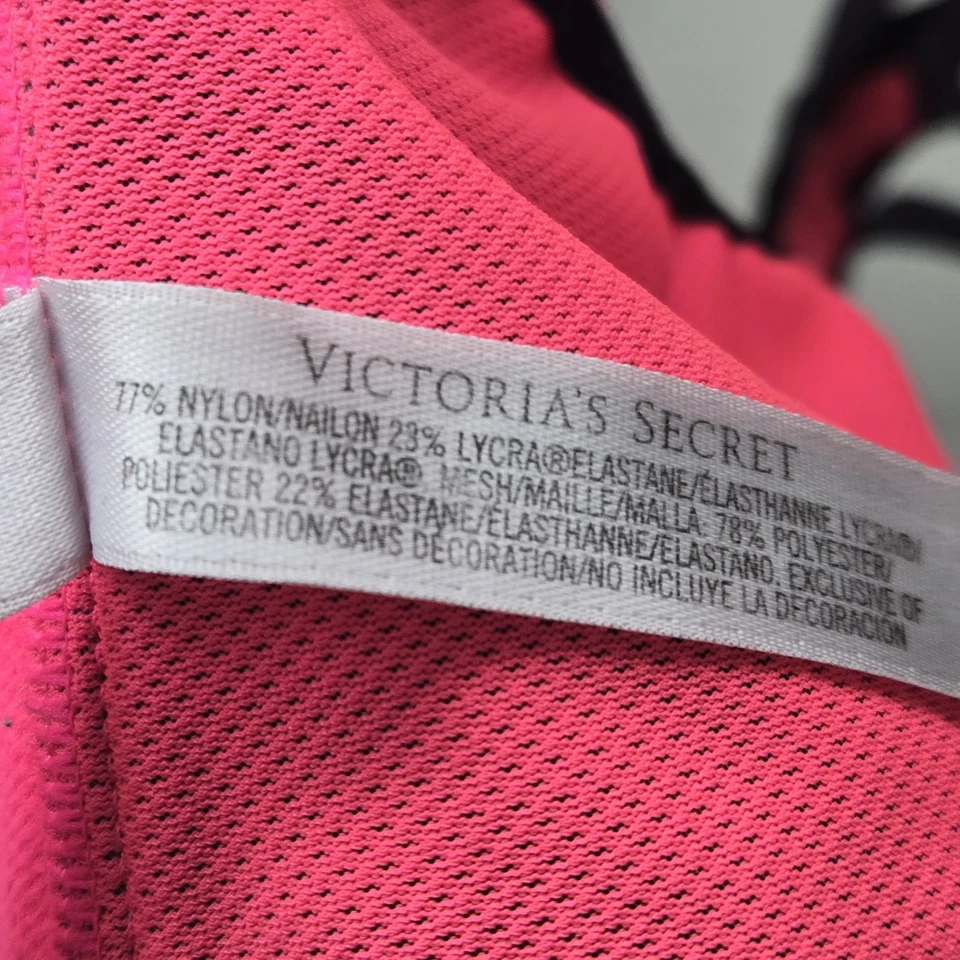 Sujetador deportivo Victoria's Secret para mujer 38D rosa VSX deportivo con aros cierre frontal Foto 3 de 4
