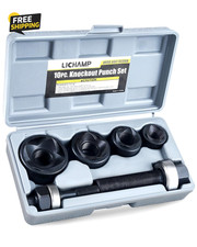 Manual Knockout Punch Kit, Heavy Duty Metal Sheet Knock Out Box Hole