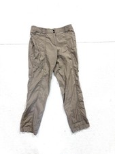 Chicos Travel Cargo Pants Elastic Waistband Tan Beige Womens Size 0
